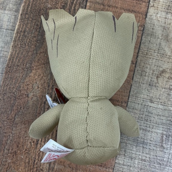 NEW Ty Beanie Baby Marvel Baby Groot Plush Stuffed Animal Superhero Tree - Picture 2 of 5